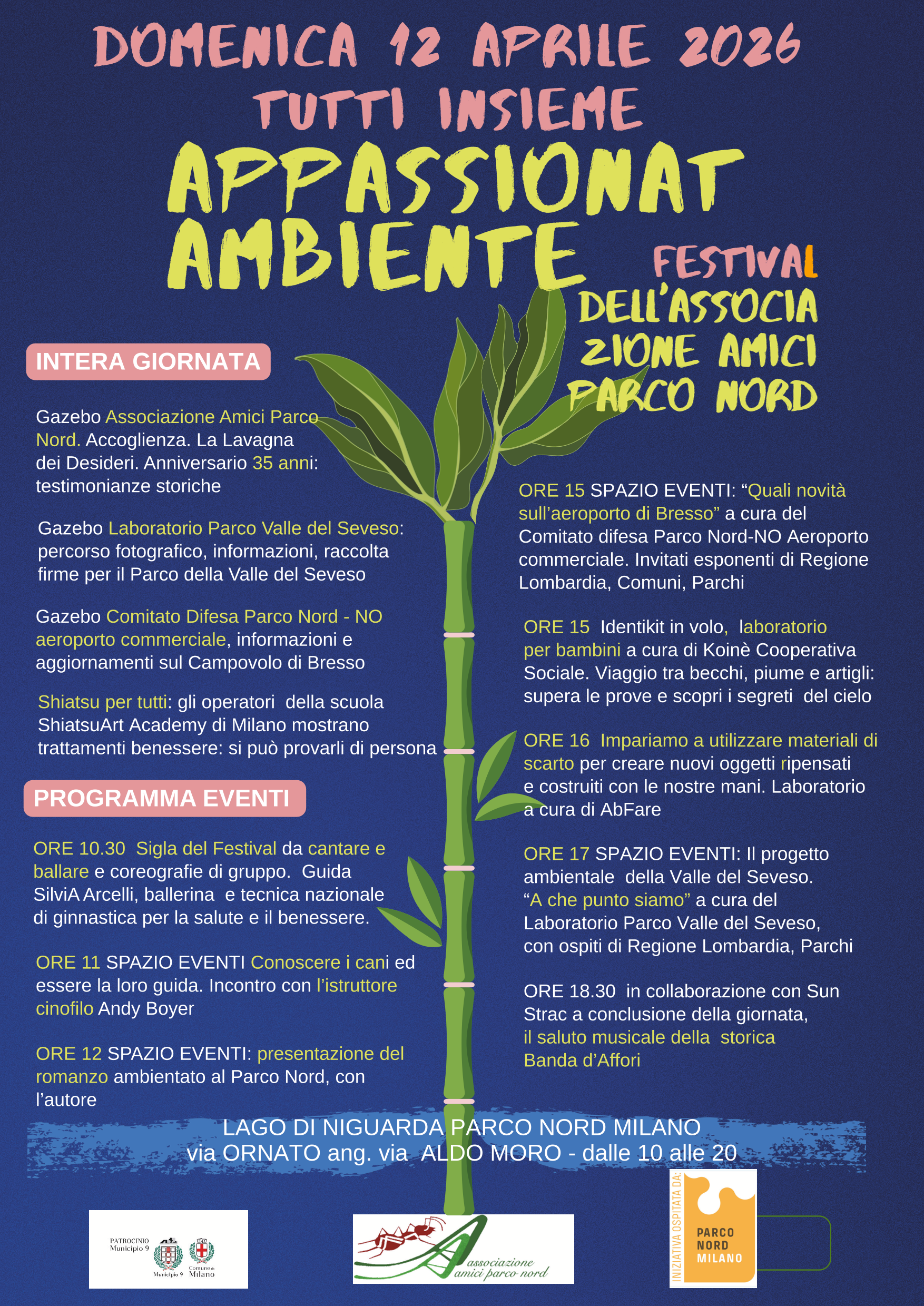 “Appassionatambiente”, Festival dell’Associazione Amici Parco Nord