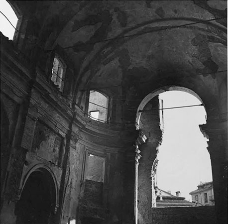 Abside di San Sisto bombardata nel 1943