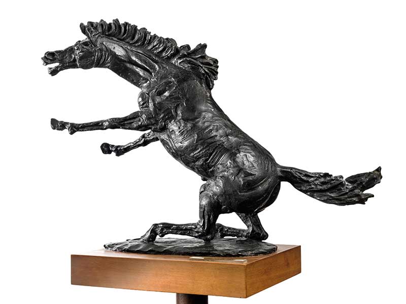 Francesco Messina, Cavallo, bronzo, 1958 cm 36×47×19,2 | foto di Umberto Armiraglio