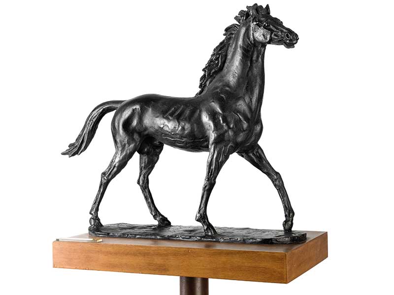 Francesco Messina, Cavallo, bronzo, 1958 cm 38×46×14 | foto di Umberto Armiraglio