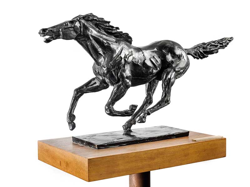 Francesco Messina, Cavallo, bronzo, 1958 cm 28,5×53,7×11,4 | foto di Umberto Armiraglio
