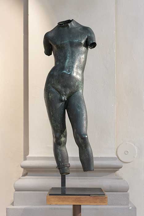 Francesco Messina, Efebo, bronzo, 1979 cm 92×30,5×25 | foto di Sara Rizzo